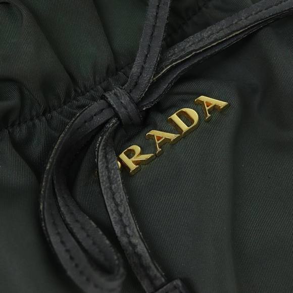 PRADA Hand Bag Nylon 2way Khaki Auth 77763 - Picture 14 of 16